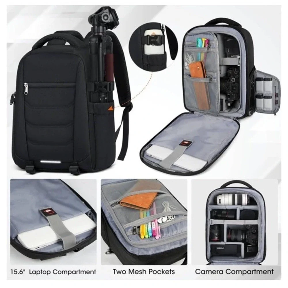 Camera Bag Backpack Professional for DSLR SLR Mirrorless Camera Waterproof